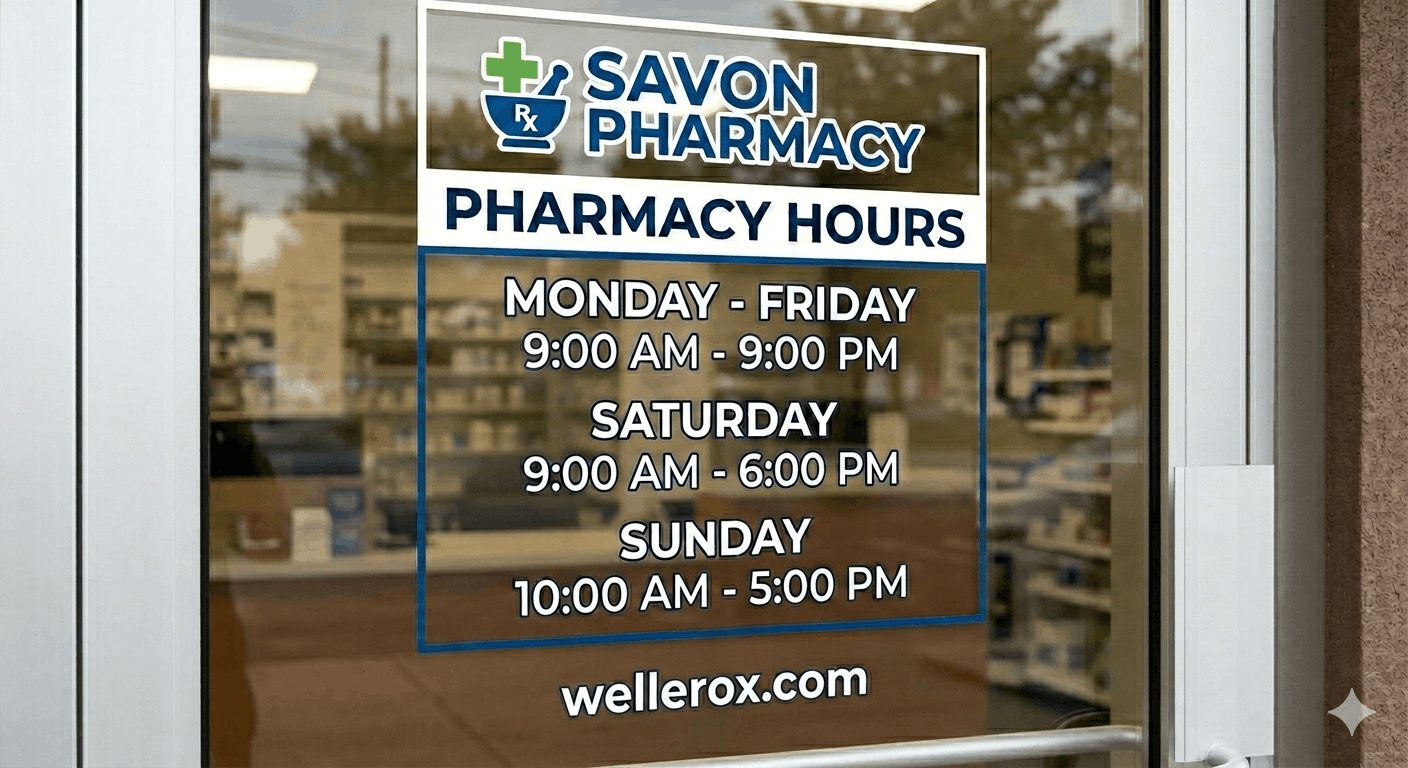Savon Pharmacy Hours